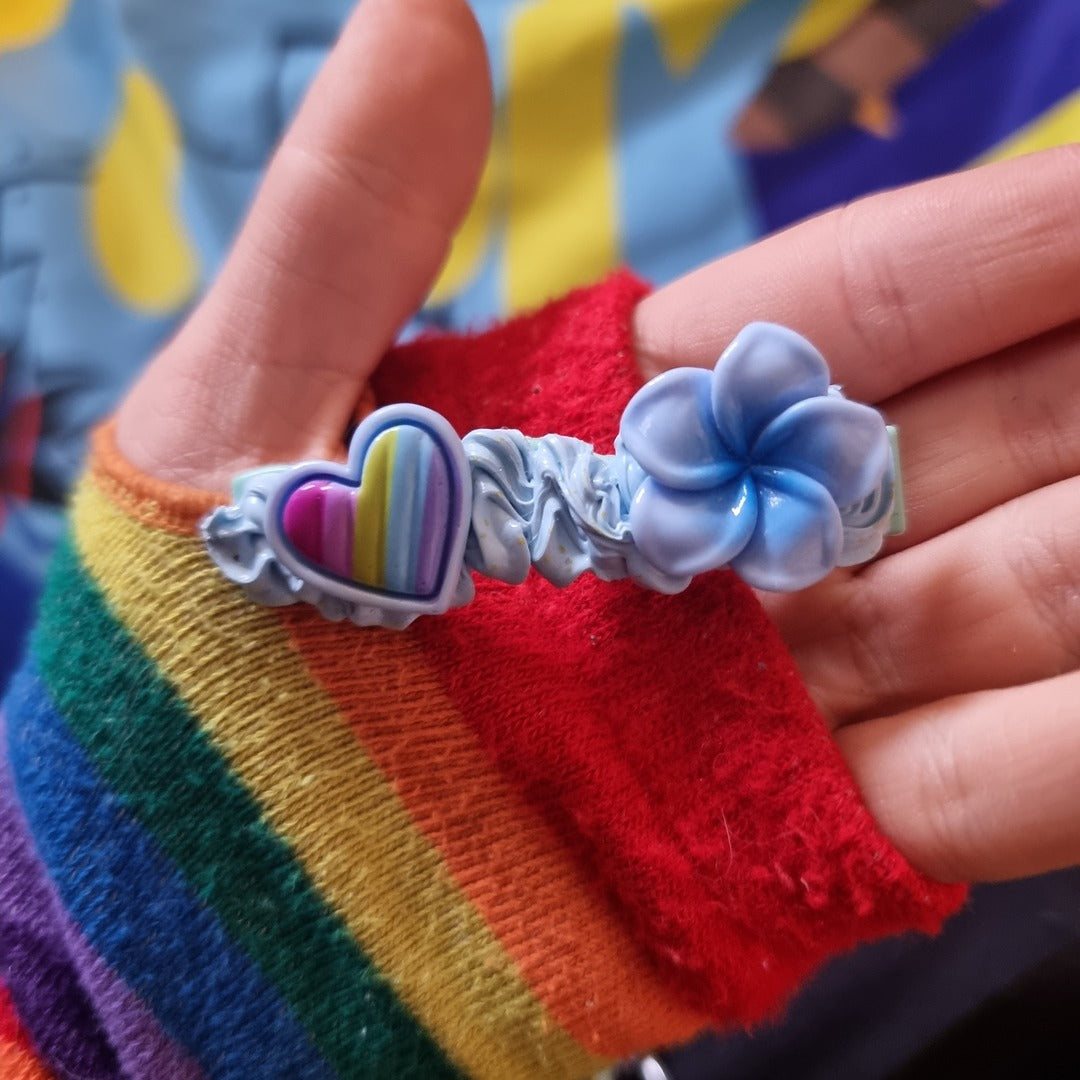 Beginner's Decoden Hairclips (Blue Shades!)