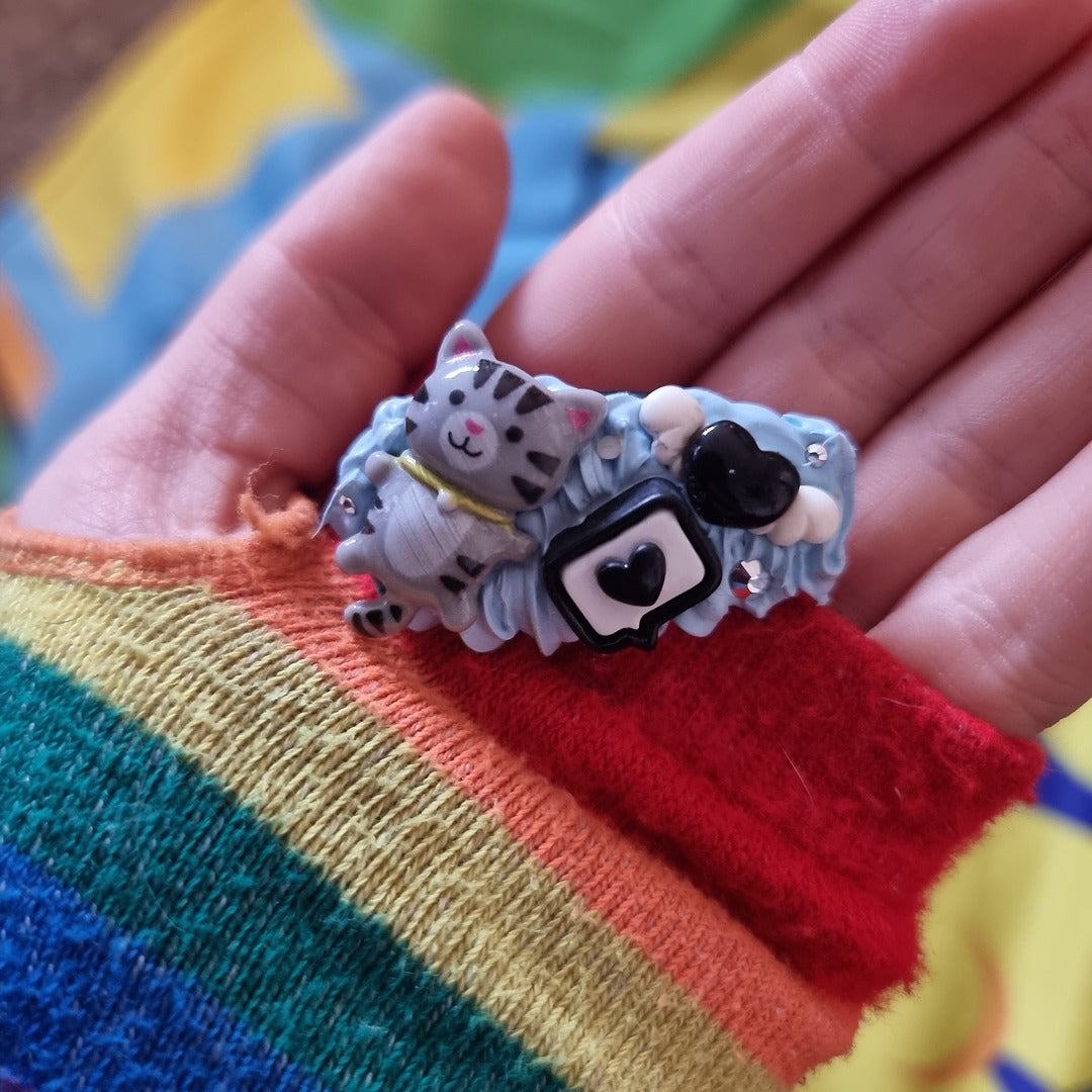Beginner's Decoden Hairclips (Blue Shades!)