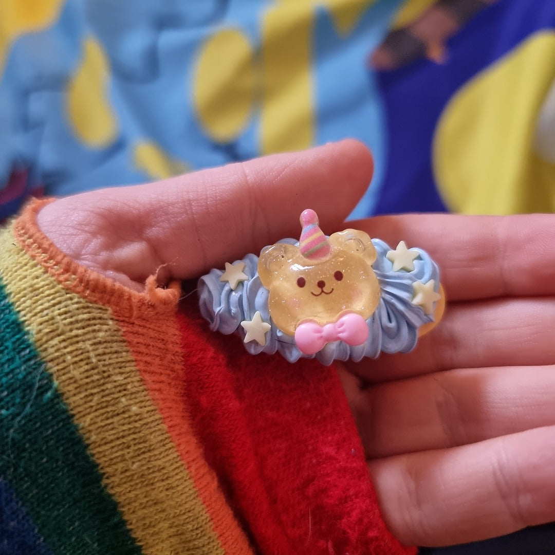 Beginner's Decoden Hairclips (Blue Shades!)
