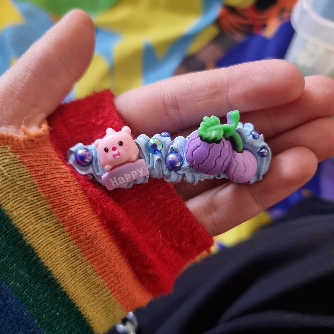 Beginner's Decoden Hairclips (Blue Shades!)