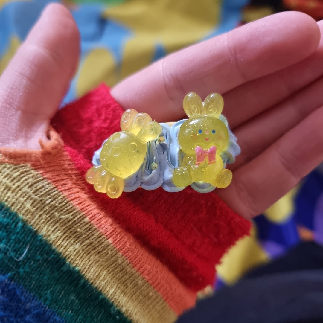 Beginner's Decoden Hairclips (Blue Shades!)