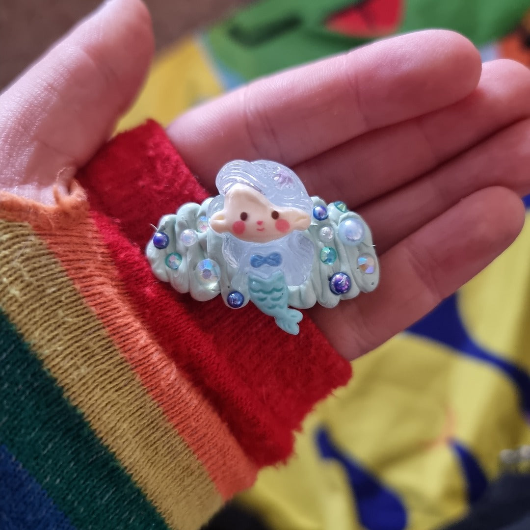 Beginner's Decoden Hairclips (Minty Green Shades!)