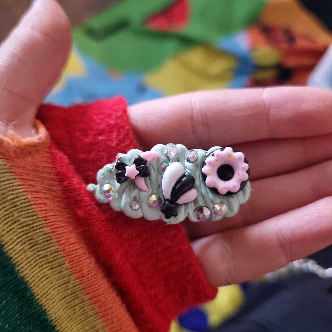 Beginner's Decoden Hairclips (Minty Green Shades!)
