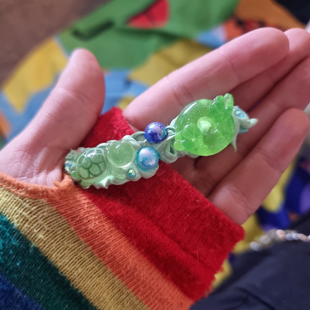 Beginner's Decoden Hairclips (Minty Green Shades!)