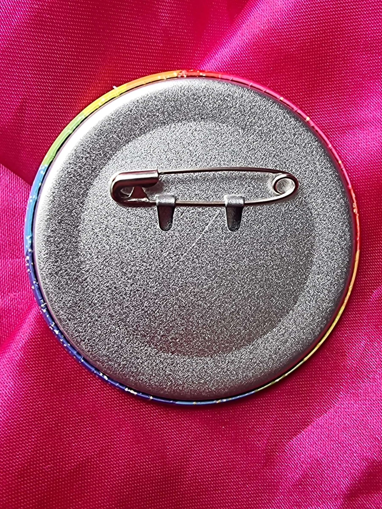 No.1 PP Face Holographic Button Badge
