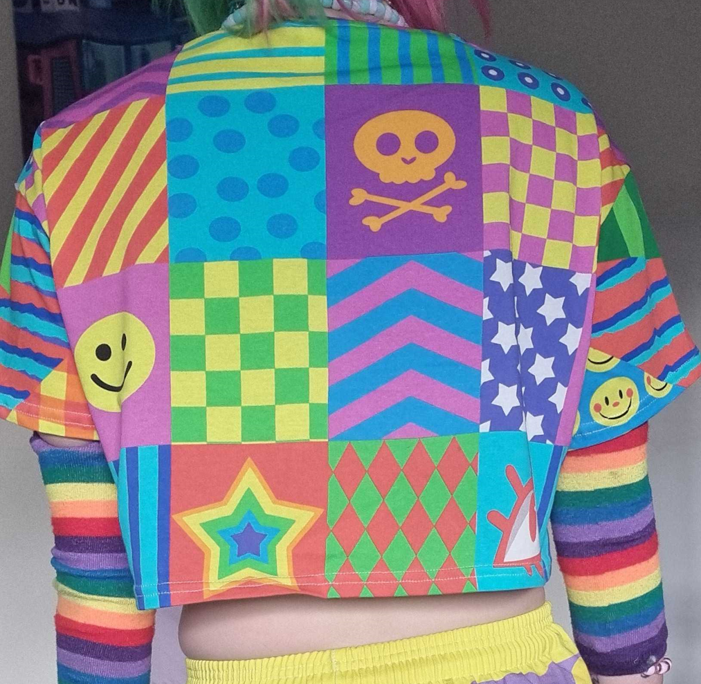 FULL COLOUR Egotistical Chaos Crop Top
