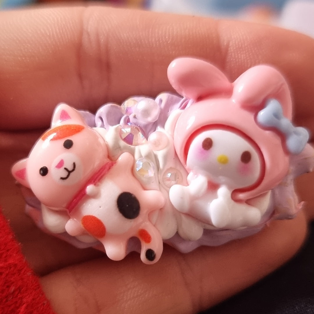 Beginner's Decoden Hairclips (Pink/Purple Shades!)