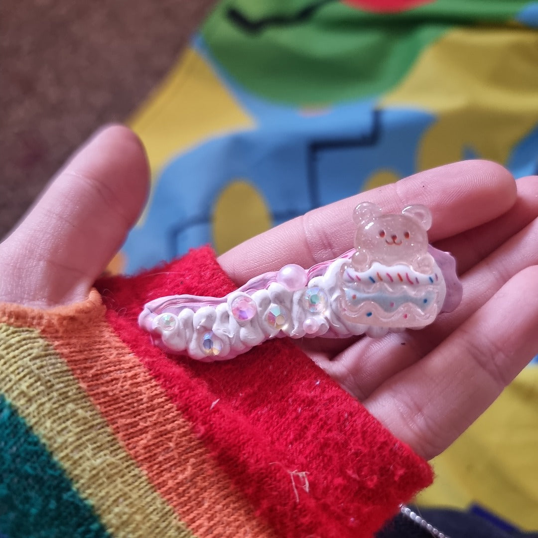 Beginner's Decoden Hairclips (Pink/Purple Shades!)