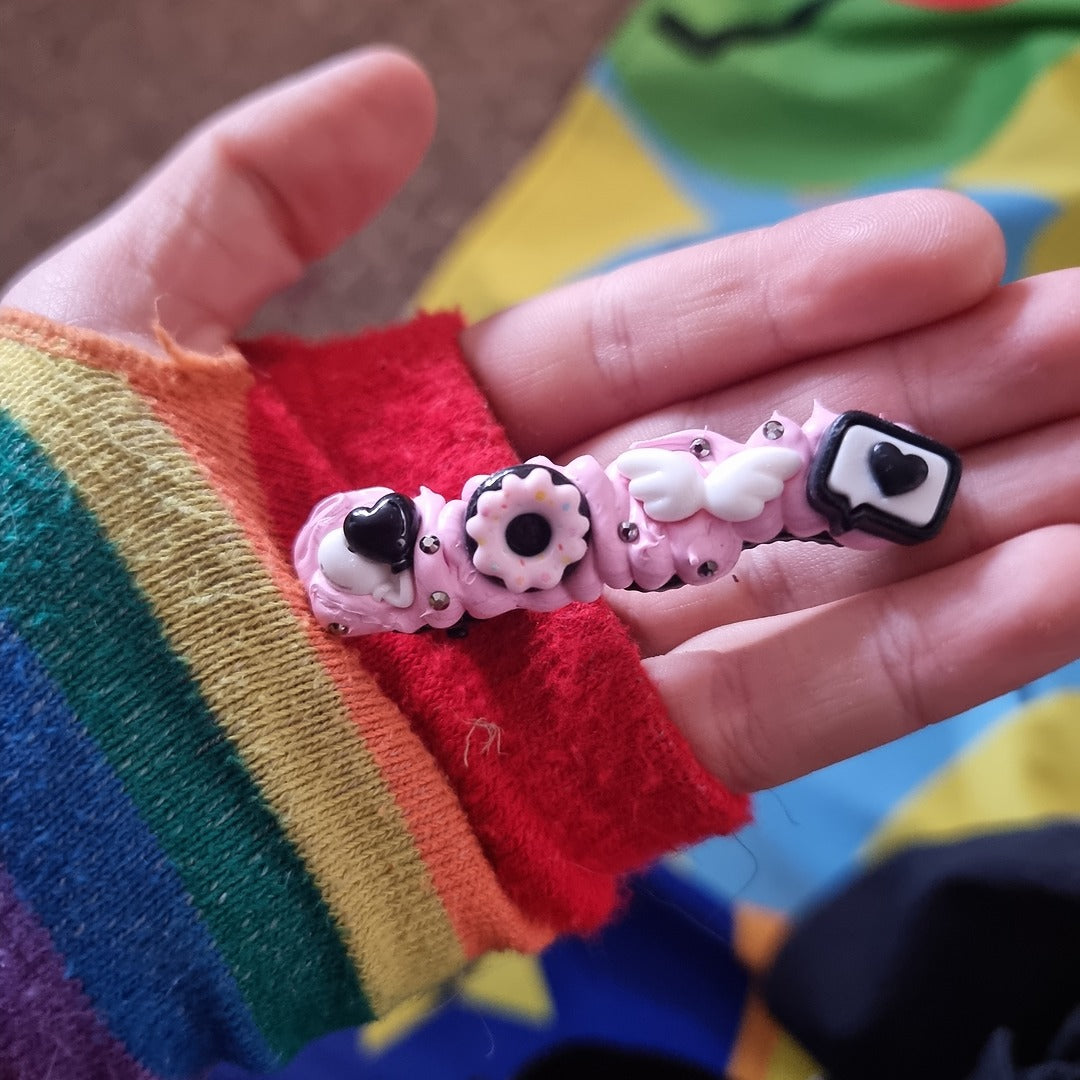 Beginner's Decoden Hairclips (Pink/Purple Shades!)