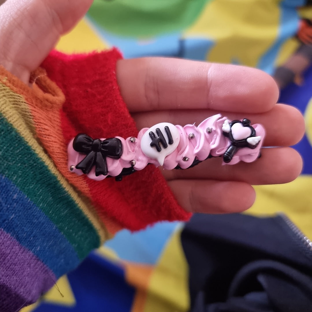Beginner's Decoden Hairclips (Pink/Purple Shades!)