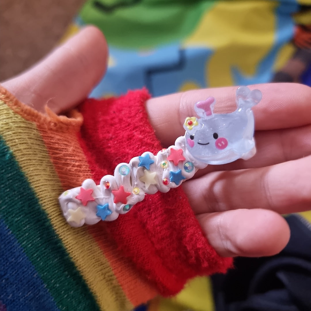 Beginner's Decoden Hairclips (Pink/Purple Shades!)