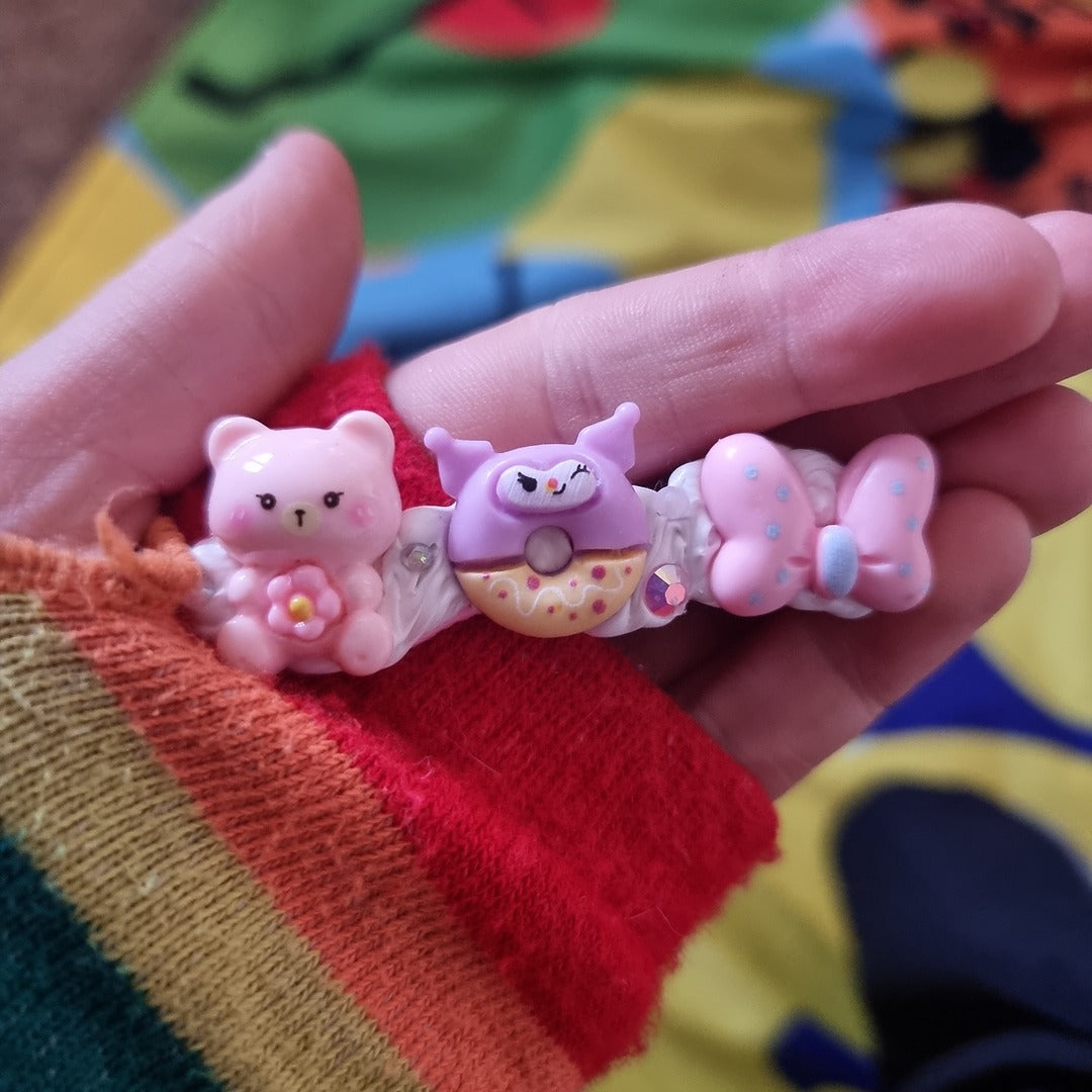 Beginner's Decoden Hairclips (Pink/Purple Shades!)