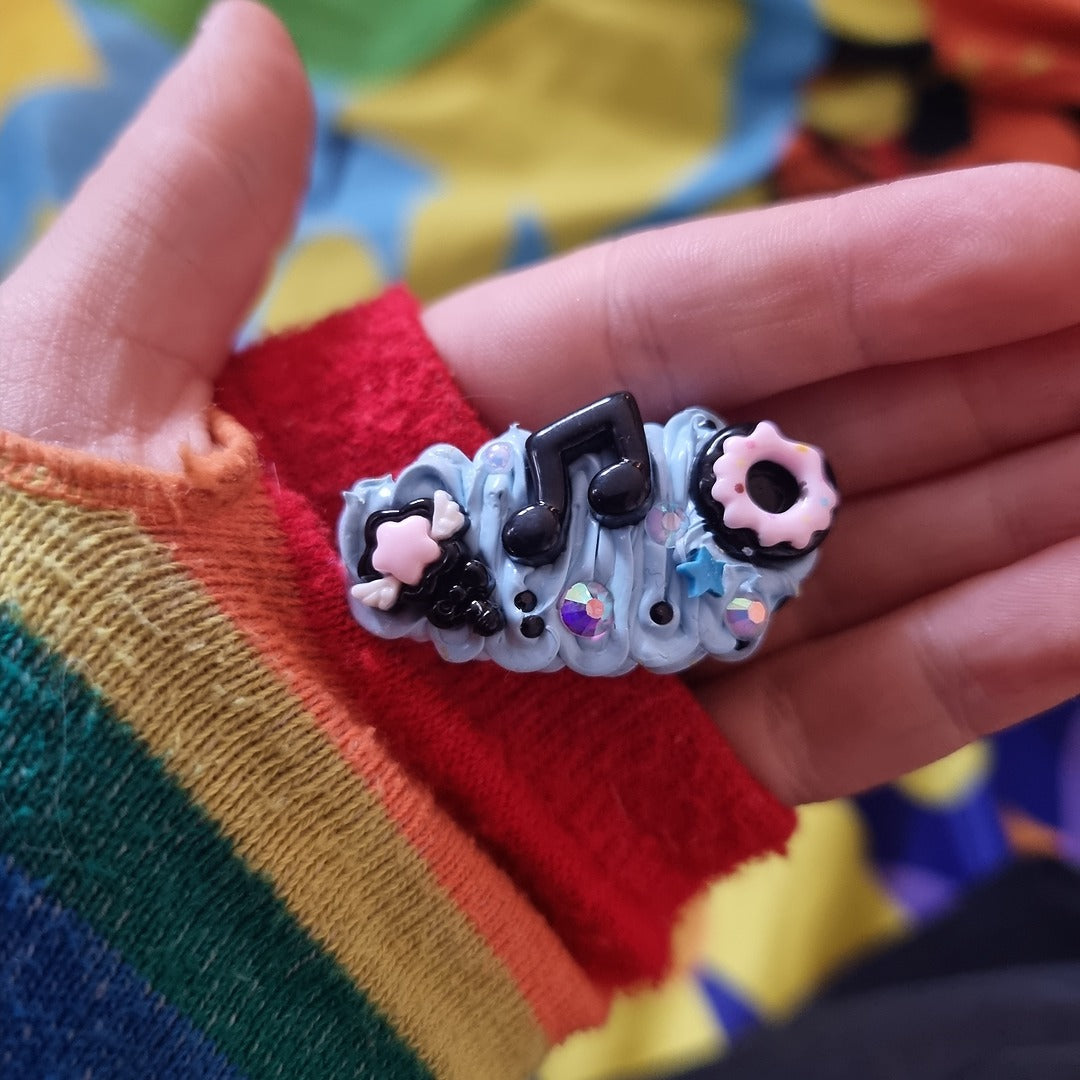 Beginner's Decoden Hairclips (Blue Shades!)