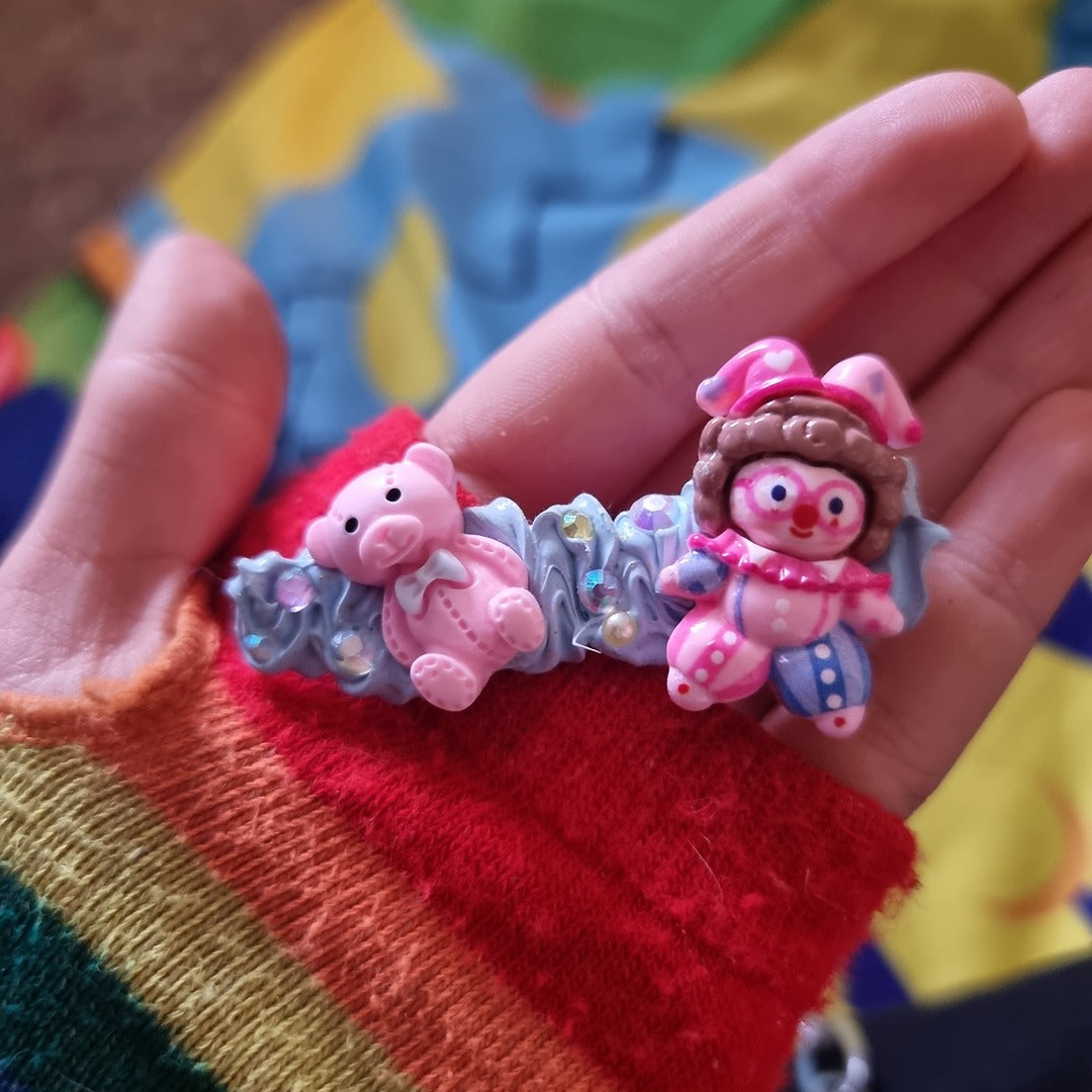 Beginner's Decoden Hairclips (Blue Shades!)