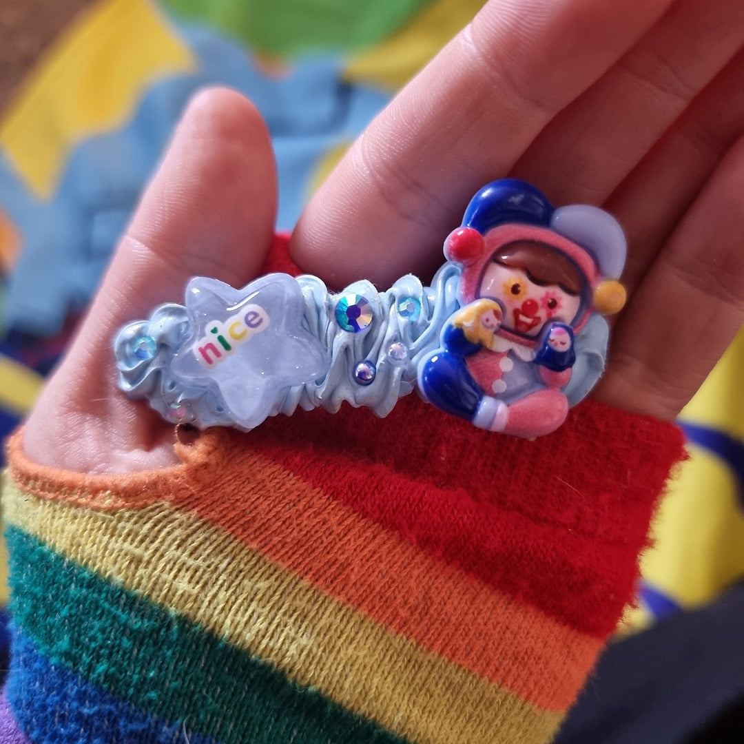 Beginner's Decoden Hairclips (Blue Shades!)