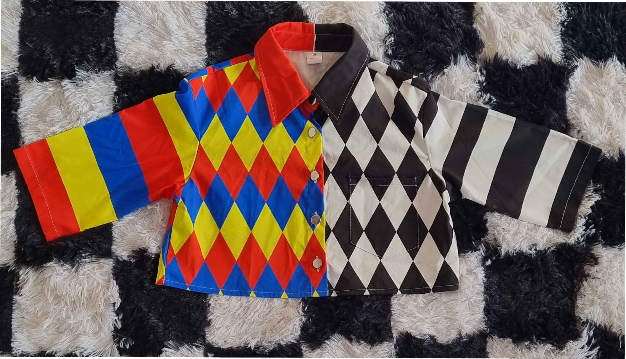Dualcora Clownin' Cropped Button-Up Jacket – Lucky Tacky