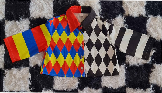 Dualcora Clownin' Cropped Button-Up Jacket