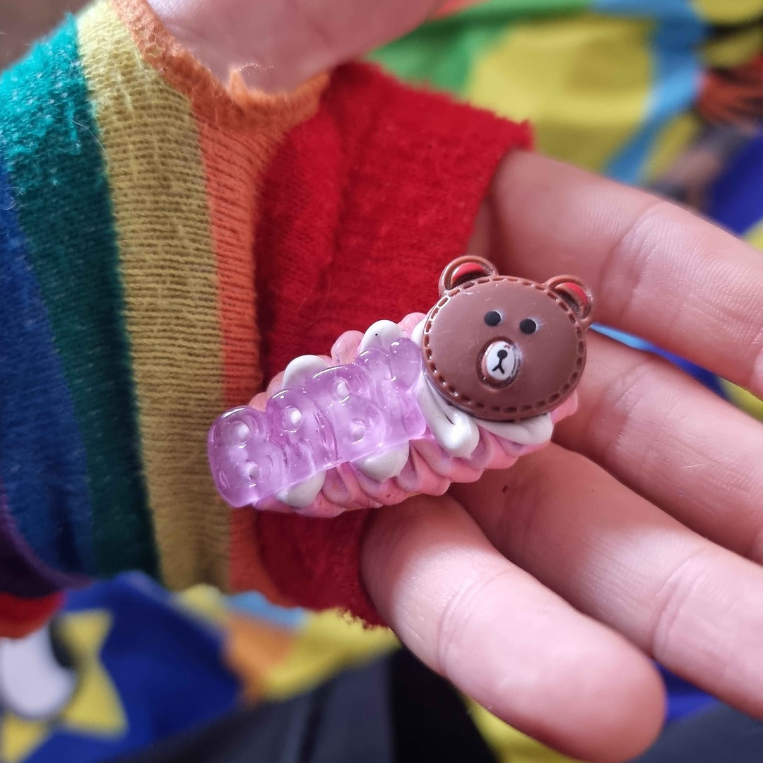 Beginner's Decoden Hairclips (Pink/Purple Shades!)