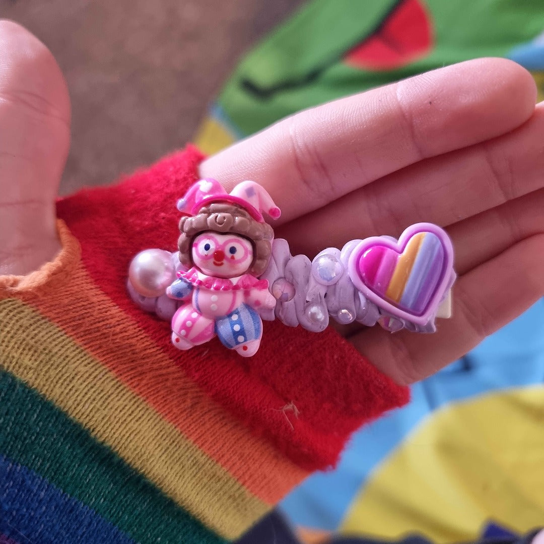 Beginner's Decoden Hairclips (Pink/Purple Shades!)