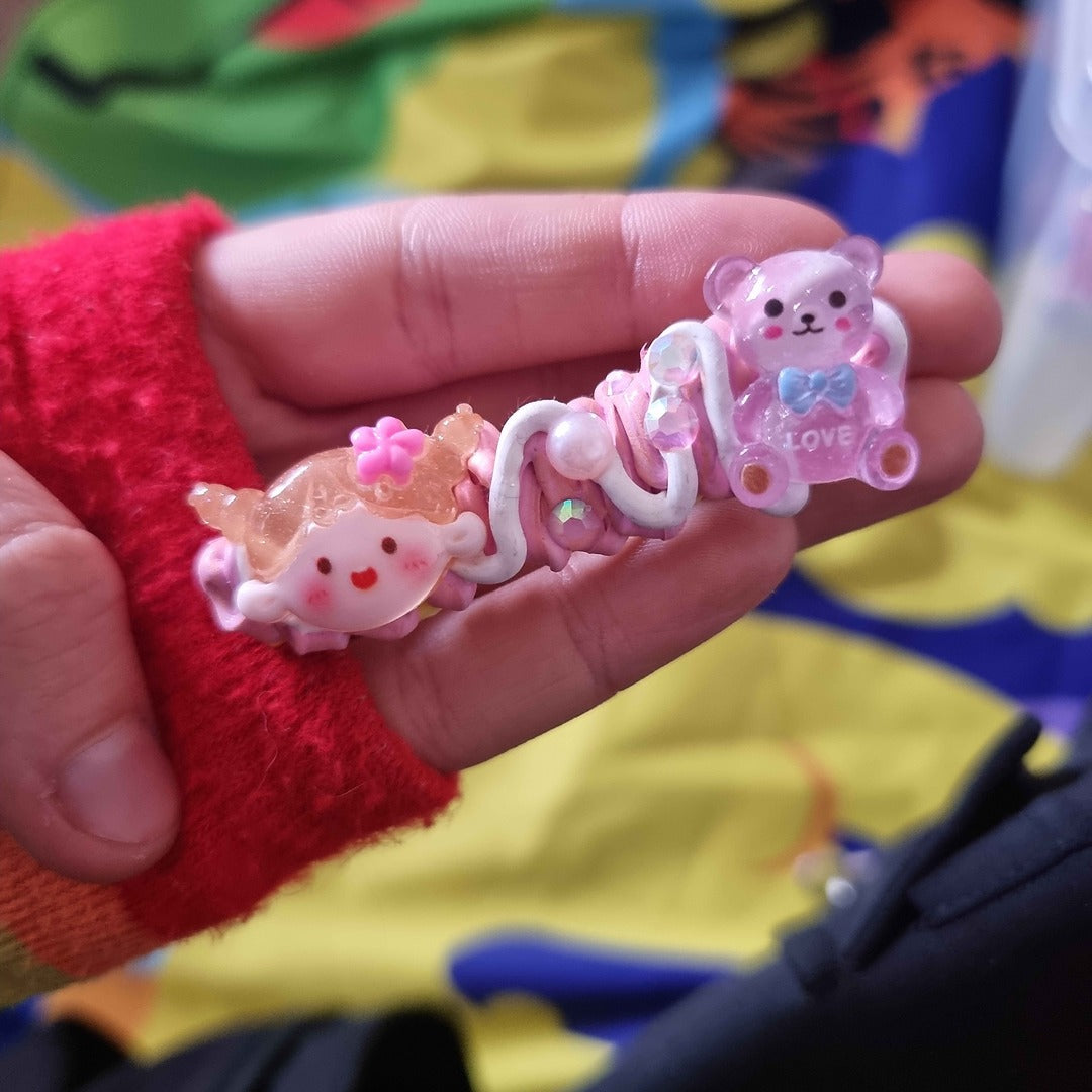 Beginner's Decoden Hairclips (Pink/Purple Shades!)