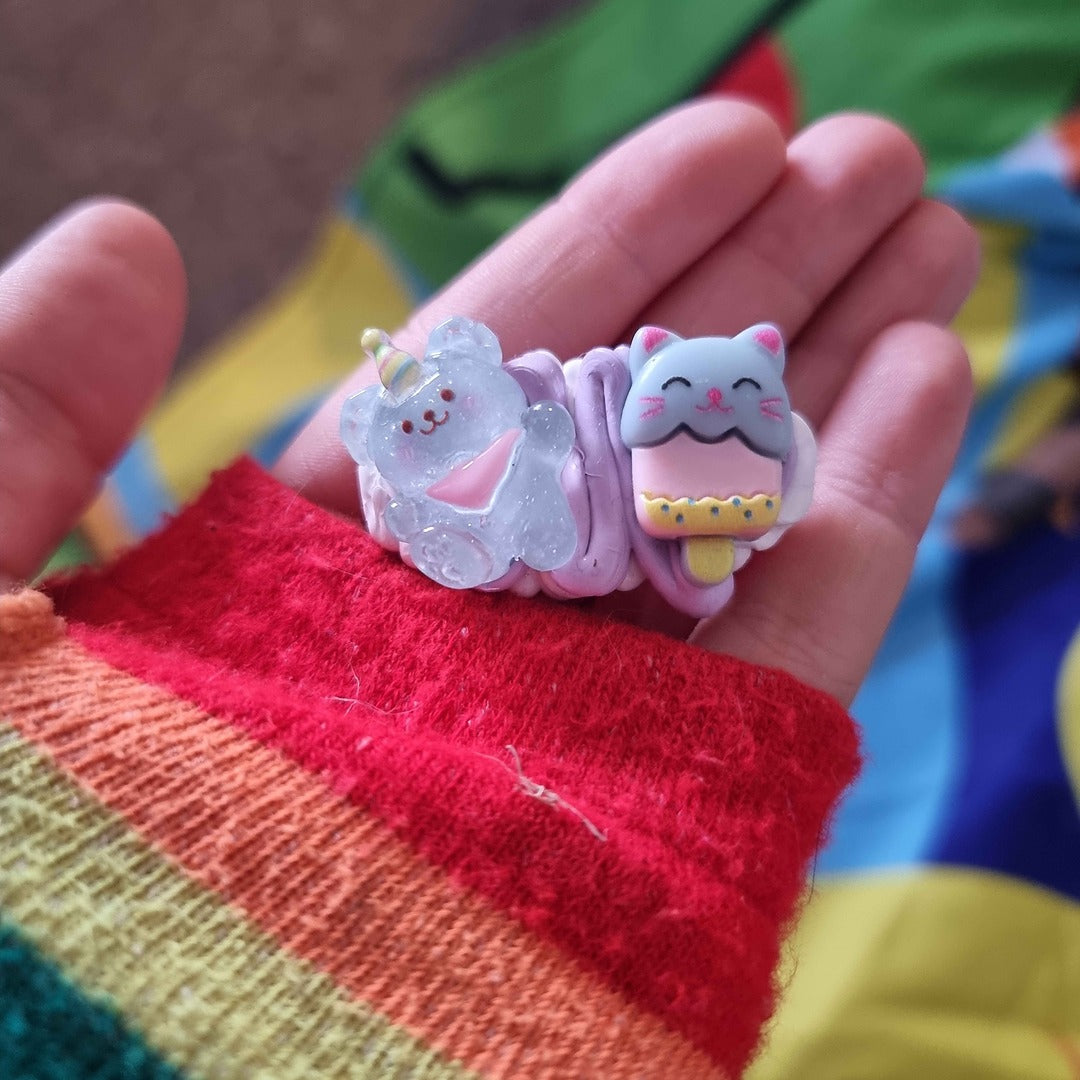 Beginner's Decoden Hairclips (Pink/Purple Shades!)