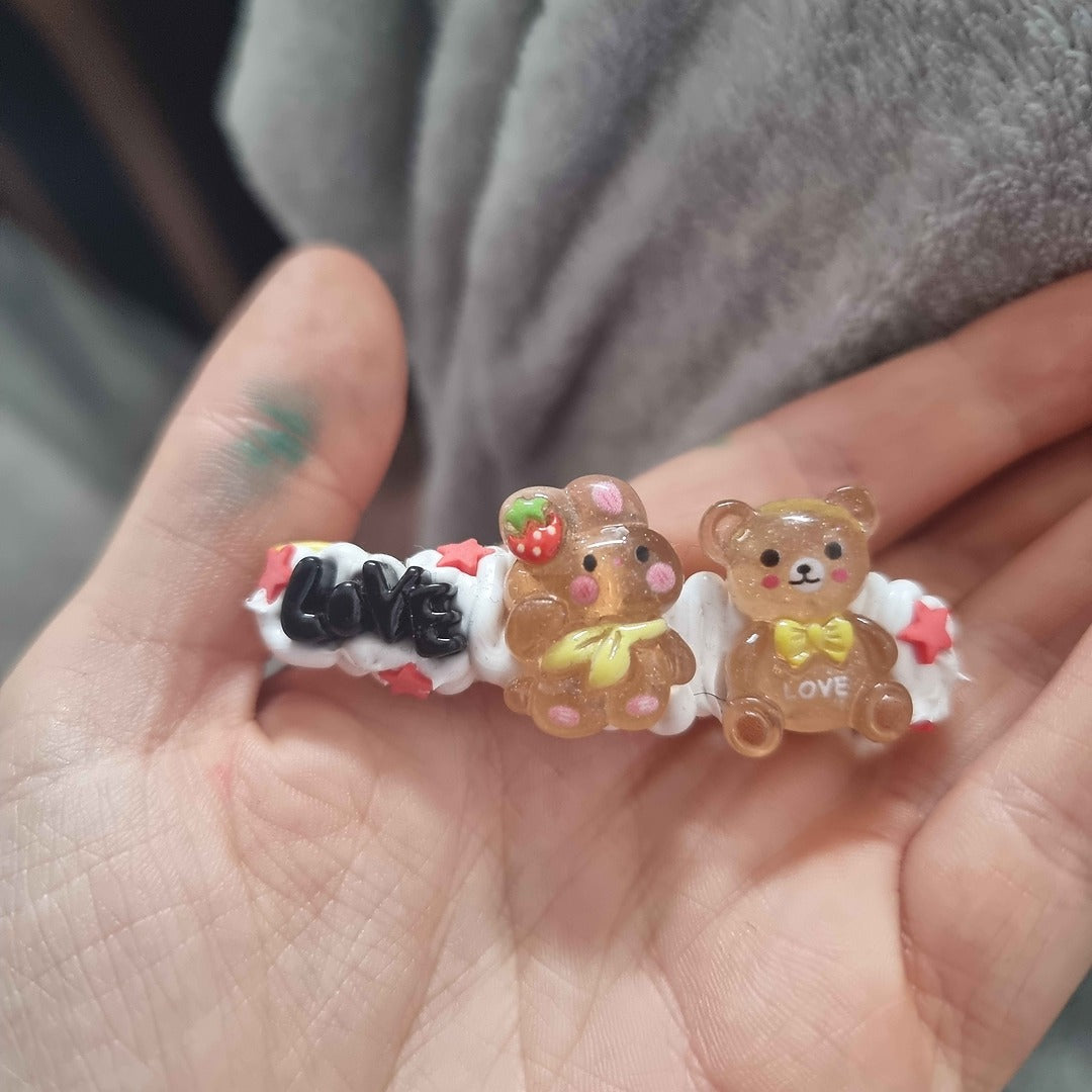 Beginner's Decoden Hairclips (Pink/Purple Shades!)
